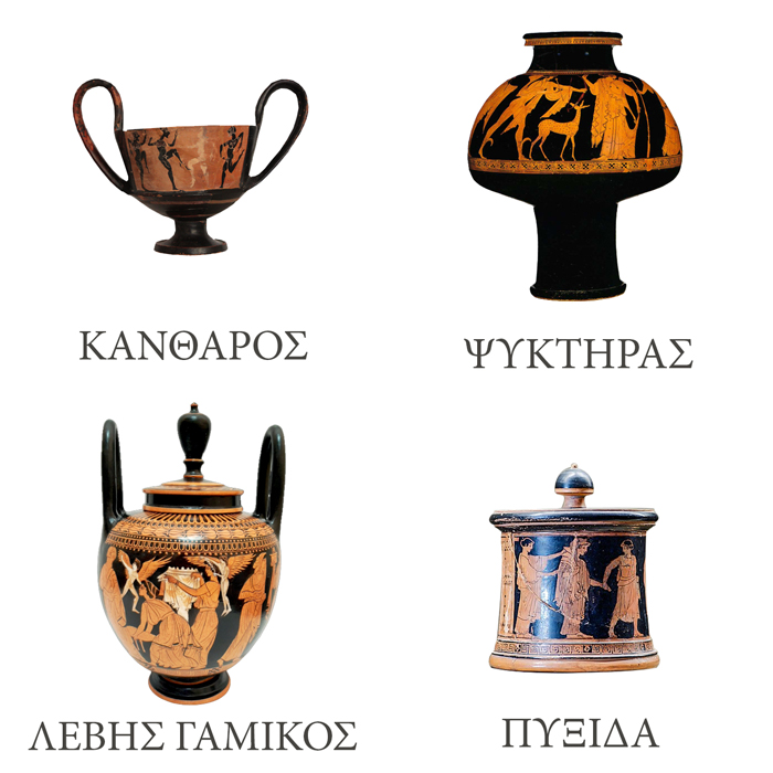 Αρχαία Ελληνικά αγγεία - Τύποι Χρήση και Ονομασία τους