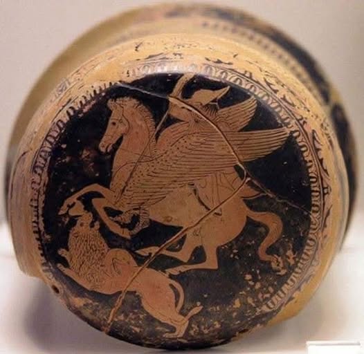 ο Βελλεροφόντης σκοτώνει την Χίμαιρα