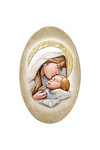 εικόνα Παναγία Γλυκοφιλούσα, oval, ζωγραφισμένη σε ξύλο, με ασήμι / 2ΕΙ0234