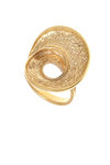γυναικείο δαχτυλίδι, σεβαλιέ, σε σχήμα έλικα, χειροποίητο σε ασήμι 925' / 2DA0232