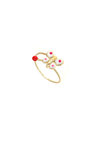 παιδικό δαχτυλίδι, πεταλούδα με σμάλτο, σε χρυσό Κ9 με ανοιγοκλειόμενη γάμπα / 1DA2837