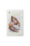εικόνα Παναγία Γλυκοφιλούσα, ζωγραφισμένη σε ξύλο με ασημένιο αστέρι και 5 στρας / 2ΕΙ0180 / 100 x 150 mm