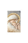 θρησκευτική καθολική εικόνα πίστης Παναγία Βρεφοκρατούσα, ανάγλυφη, σε ασήμι 925' με επίχρυσα στοιχεία / 2ΕΙ0213 / 100 x 230 mm
