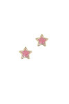 παιδικά σκουλαρίκια, αστεράκια με σμάλτο, σε χρυσό 9 καρατίων / 1SK2207