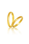 βέρες γάμου - αρραβώνων, σε χρυσό Κ9 ή Κ14 / S51 / 2,50 mm