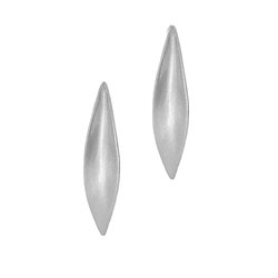 Σκουλαρίκια κολλητά στο αυτί GPE096 σε σχήμα φύλλων ελιάς / Ασημένια, χειροποίητα, επιπλατινωμένα