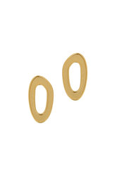 γυναικεία σκουλαρίκια, σε σχήμα όμικρον, σε ασήμι 925', επιχρυσωμένα / 2SK0248