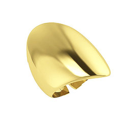 Μοντέρνο Γυναικείο Δαχτυλίδι 2 / Ασημένιο, χειροποίητο, κίτρινο επιχρυσωμένο