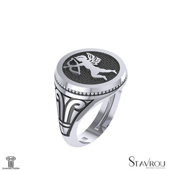 Γυναικείο Στρόγγυλο Σεβαλιέ Δαχτυλίδι σφραγίδα ΘΕΟΣ ΕΡΩΣ - 3.03 k με σχέδιο κίονα στη γάμπα / Ασημένιο, χειροποίητο, δίχρωμο, λευκό - μαύρο με πατίνα Γυναικείο Στρόγγυλο Σεβαλιέ Δαχτυλίδι σφραγίδα ΘΕΟΣ ΕΡΩΣ - 3.03 k με σχέδιο κίονα στη γάμπα / Ασημένιο, χειροποίητο, δίχρωμο, λευκό - μαύρο με πατίνα